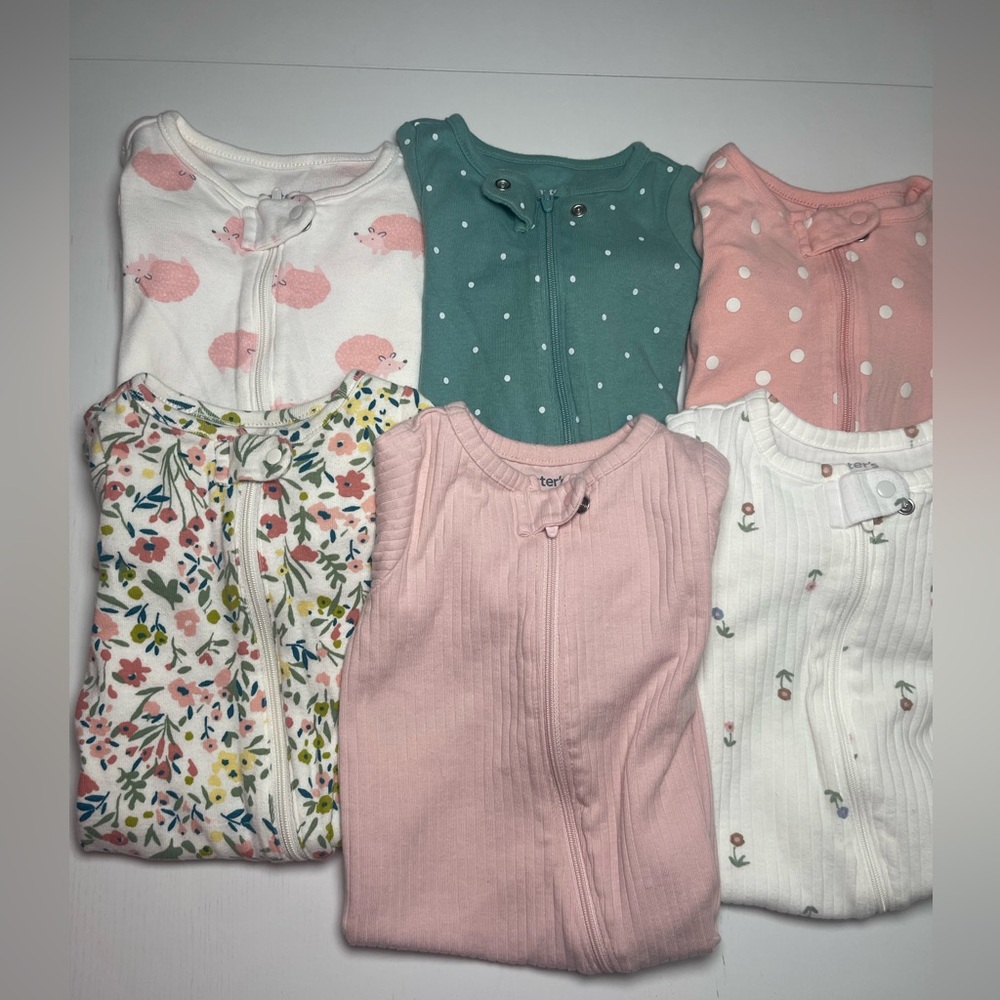3 Month Footed Zip Onesie Bundle